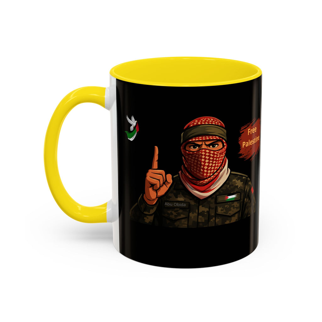 Free Palestine Illustration Mug | Accent Coffee Mug