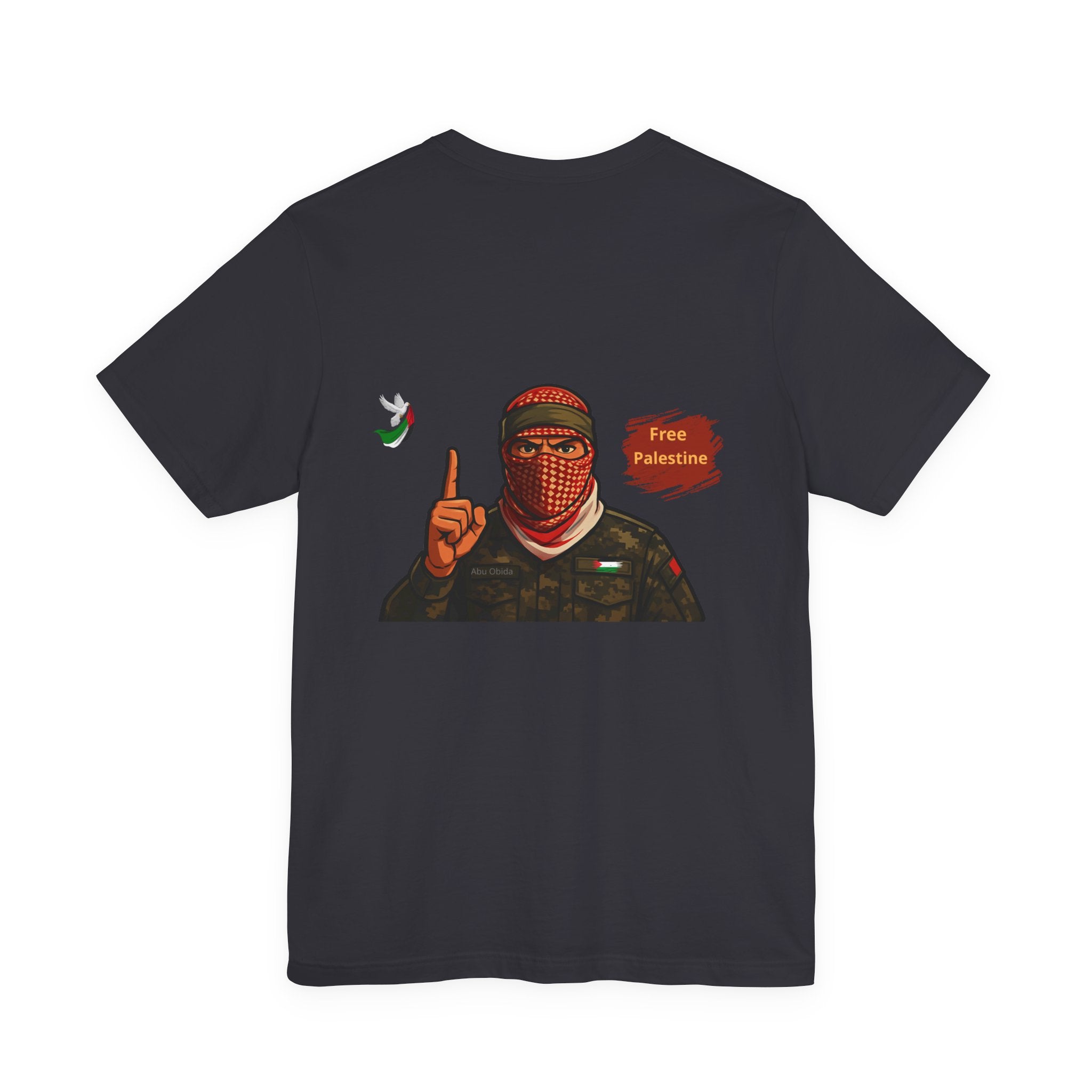 Free Palestine Illustration T-Shirt | Keffiyeh Soldier Graphic Tee