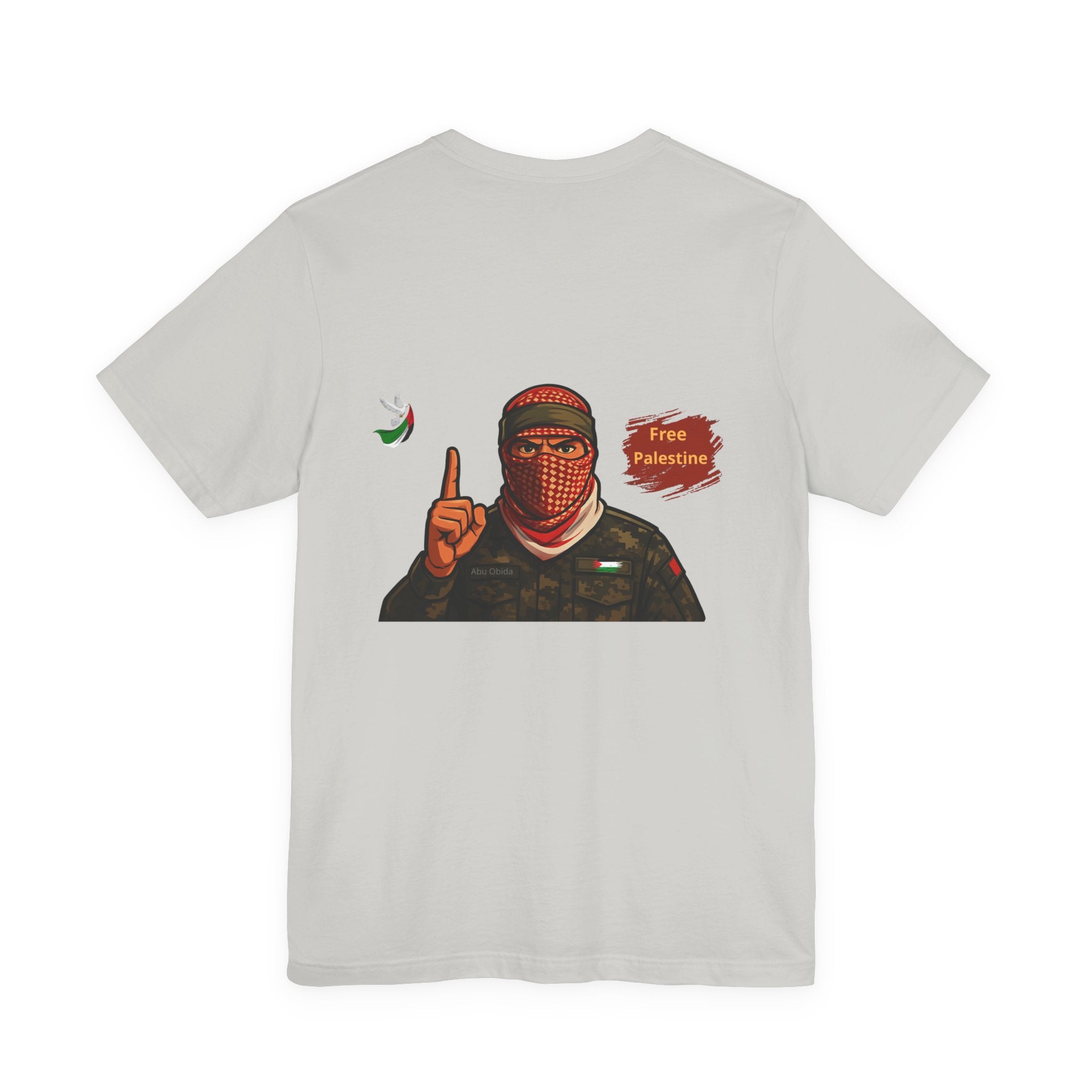 Free Palestine Illustration T-Shirt | Keffiyeh Soldier Graphic Tee