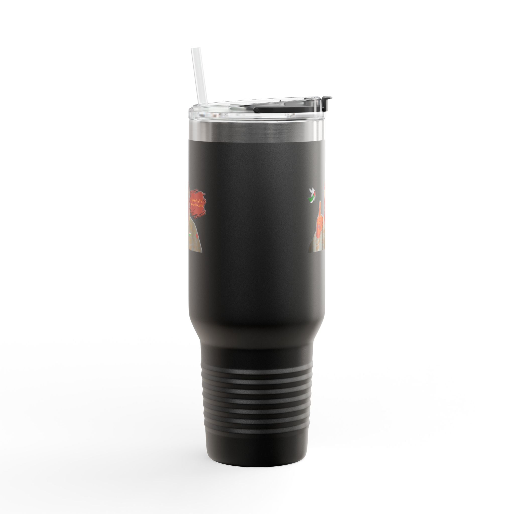 40oz Insulated Travel Mug – Free Palatine (Arabic)