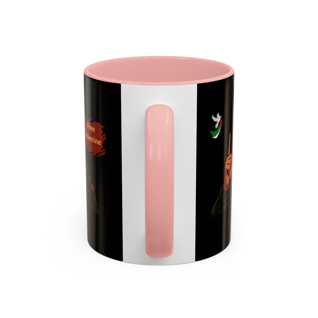 Free Palestine Illustration Mug | Accent Coffee Mug