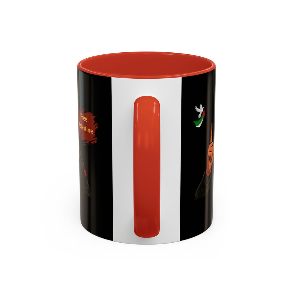 Free Palestine Illustration Mug | Accent Coffee Mug