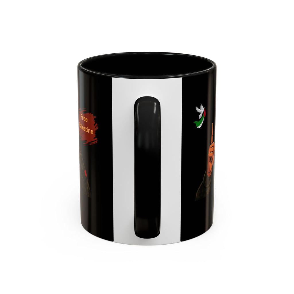 Free Palestine Illustration Mug | Accent Coffee Mug