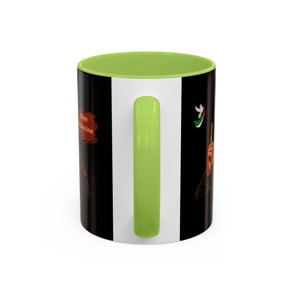 Free Palestine Illustration Mug | Accent Coffee Mug