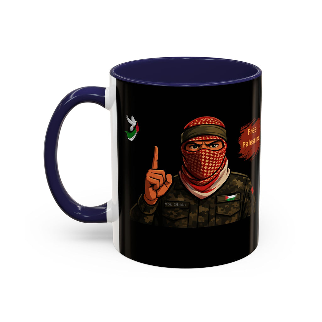 Free Palestine Illustration Mug | Accent Coffee Mug