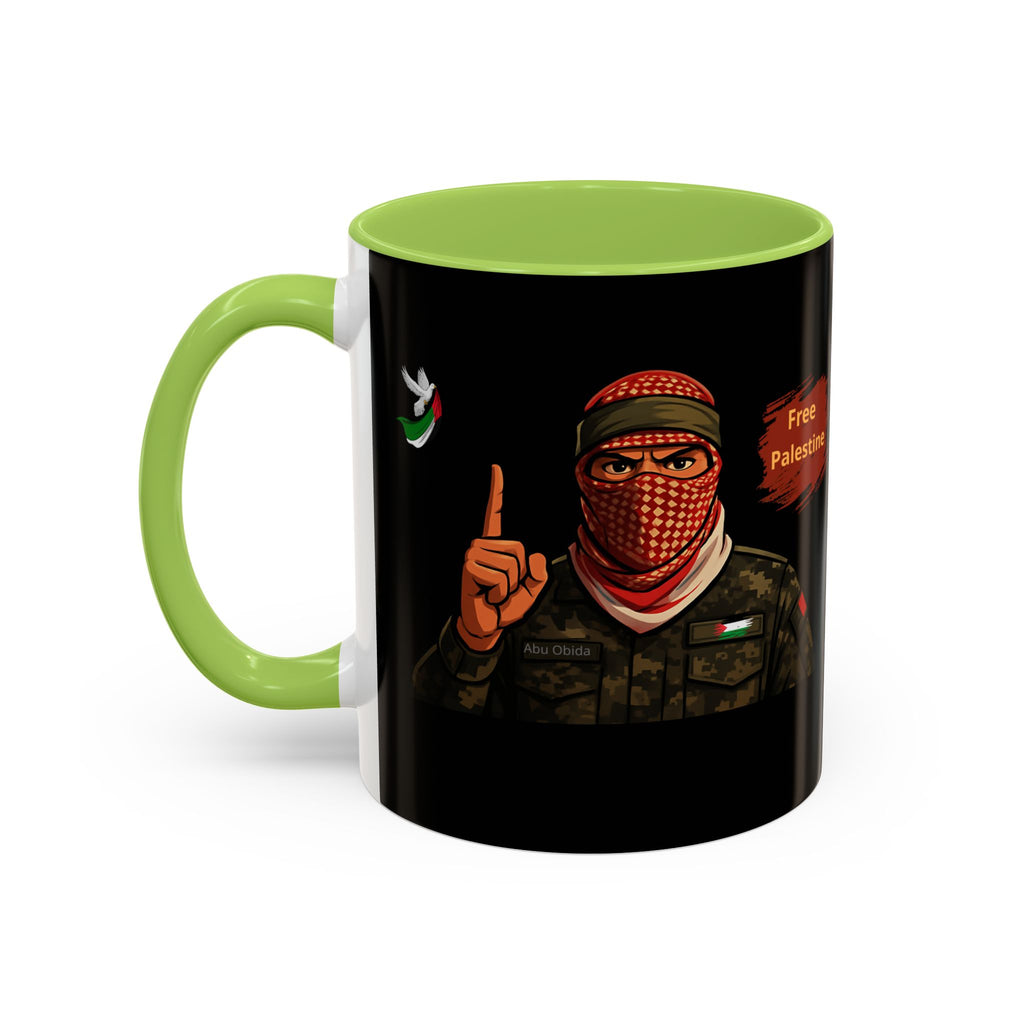 Free Palestine Illustration Mug | Accent Coffee Mug