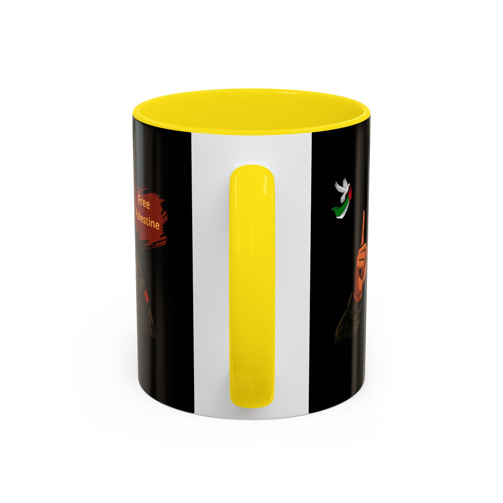 Free Palestine Illustration Mug | Accent Coffee Mug
