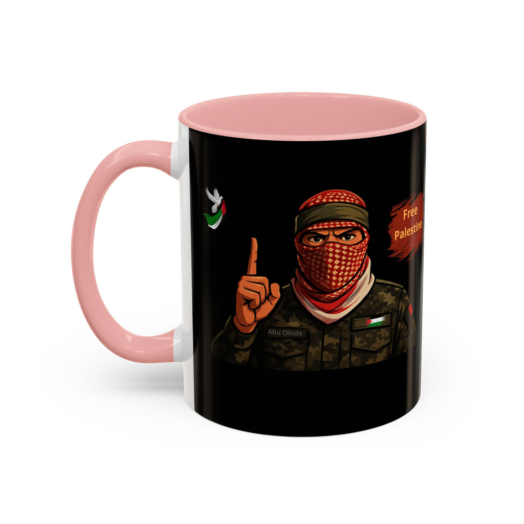 Free Palestine Illustration Mug | Accent Coffee Mug