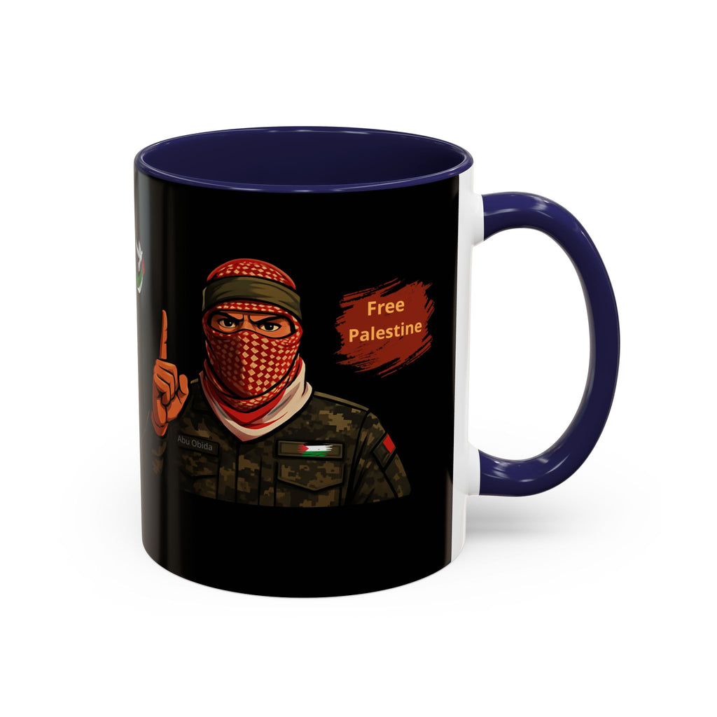 Free Palestine Illustration Mug | Accent Coffee Mug