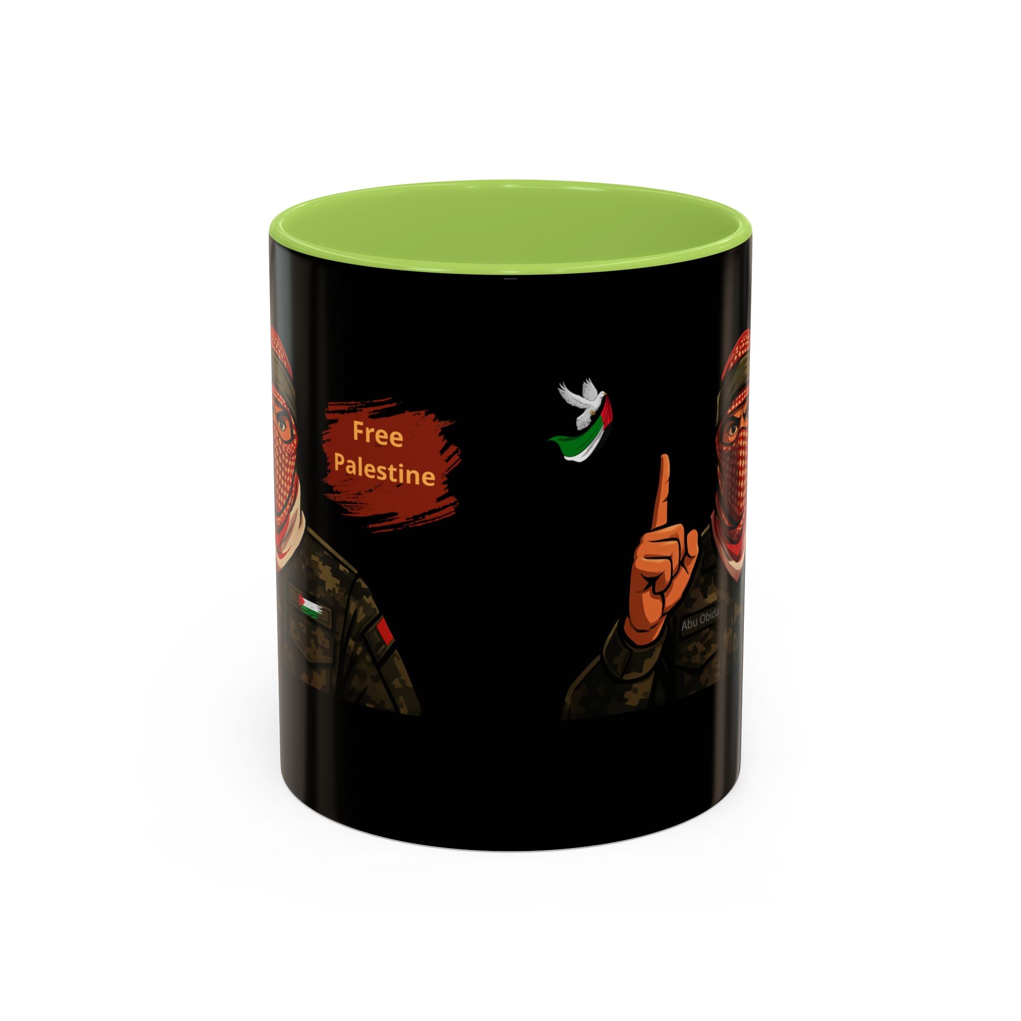 Free Palestine Illustration Mug | Accent Coffee Mug