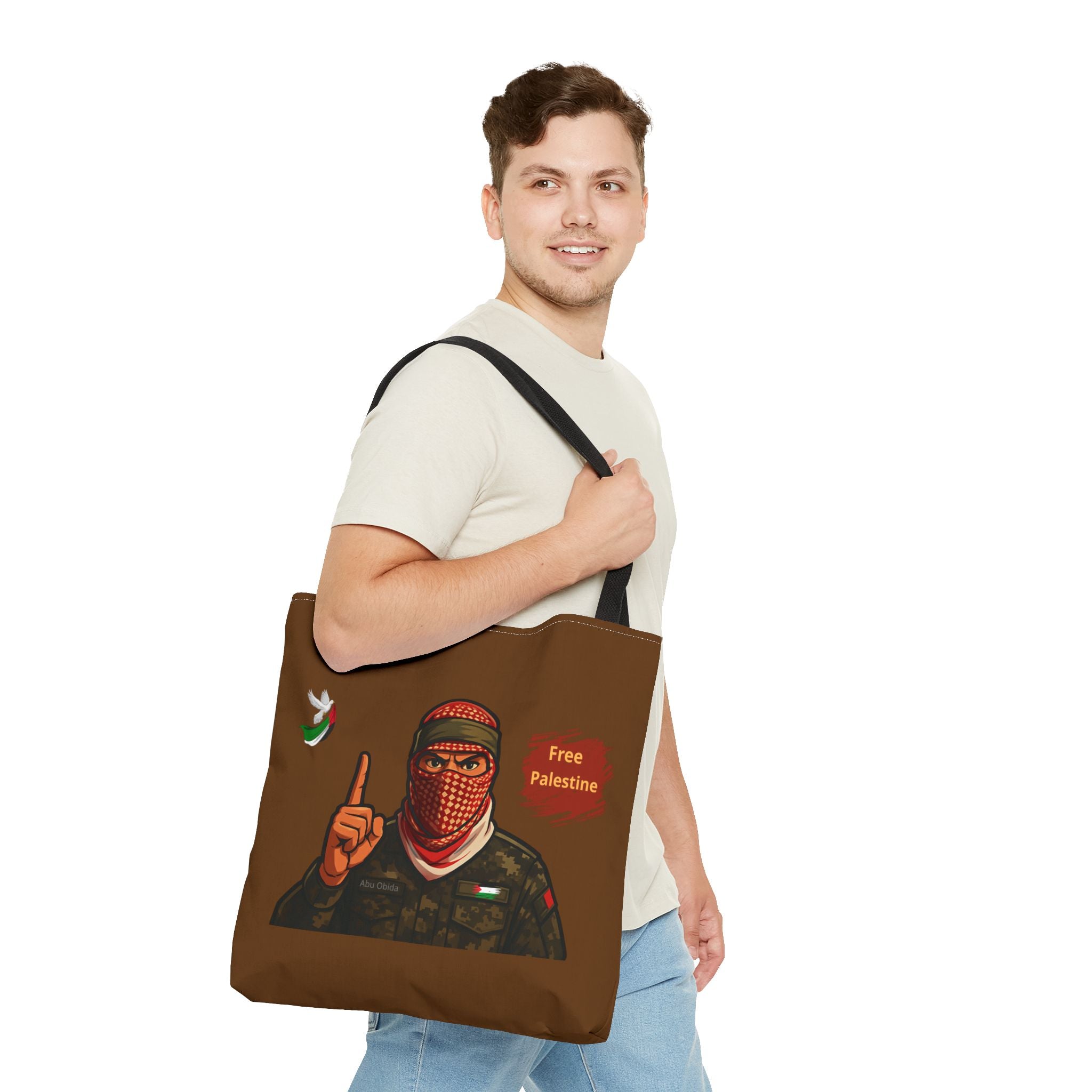 Free Palestine illustration Tote Bag | Political solidarity design