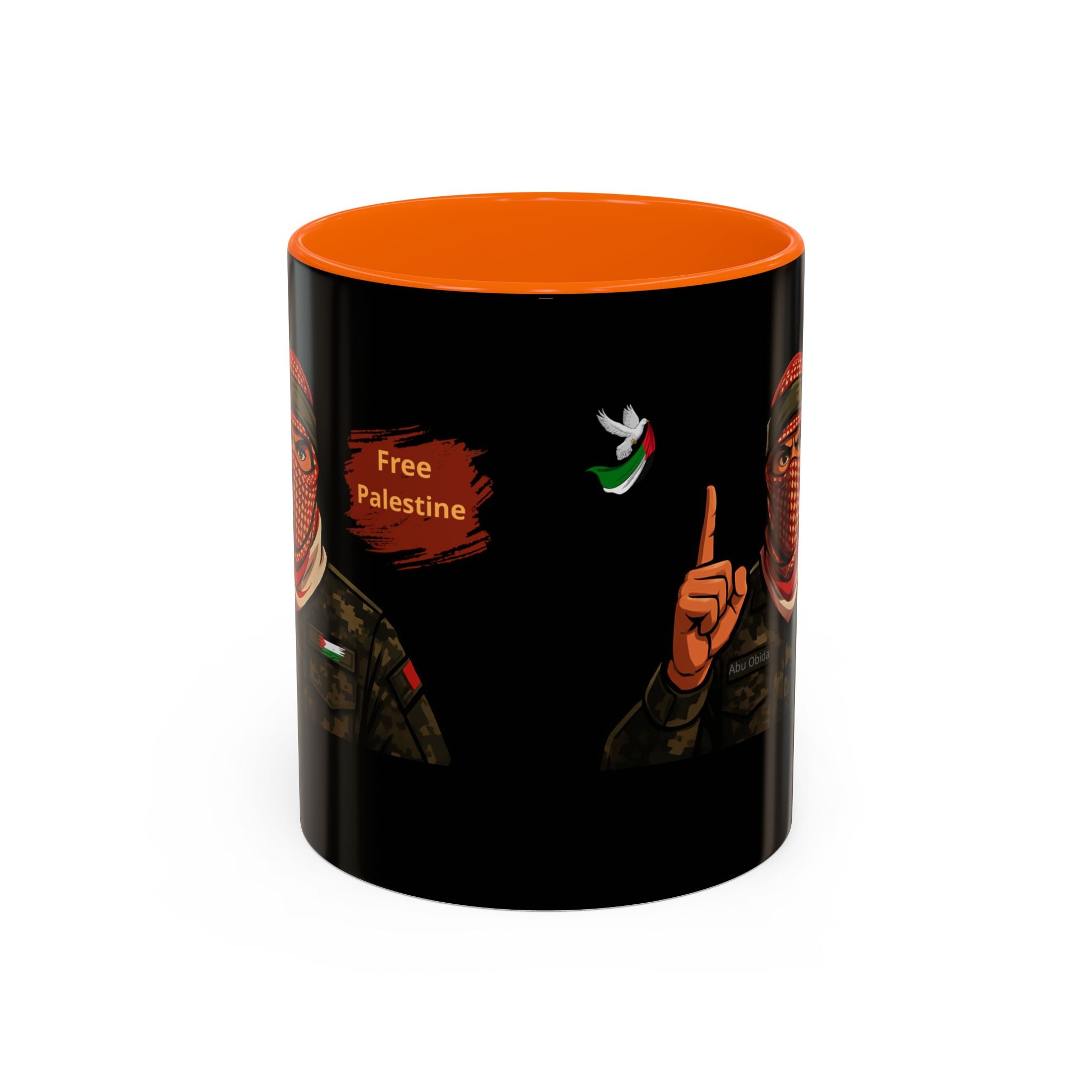 Free Palestine Illustration Mug | Accent Coffee Mug