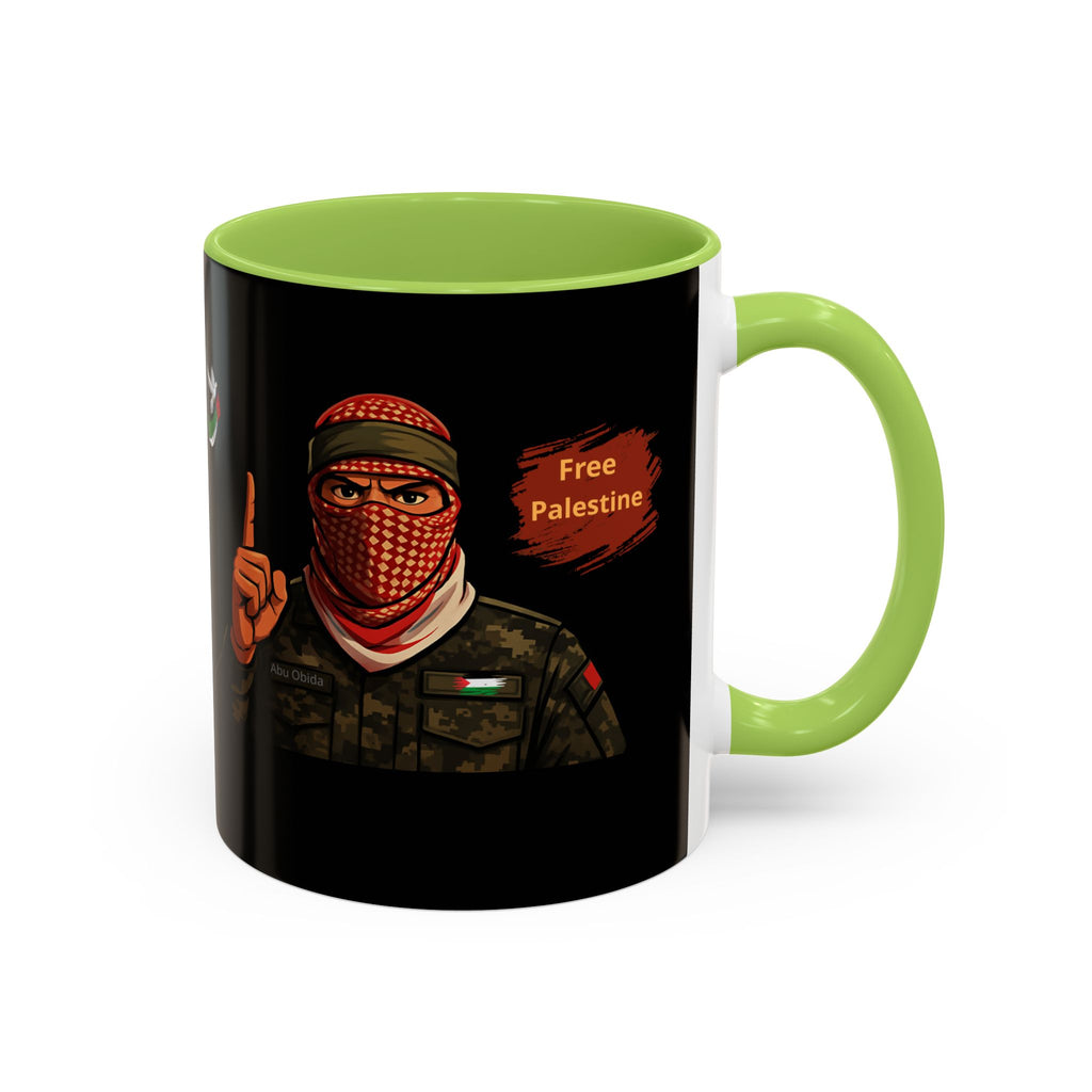 Free Palestine Illustration Mug | Accent Coffee Mug