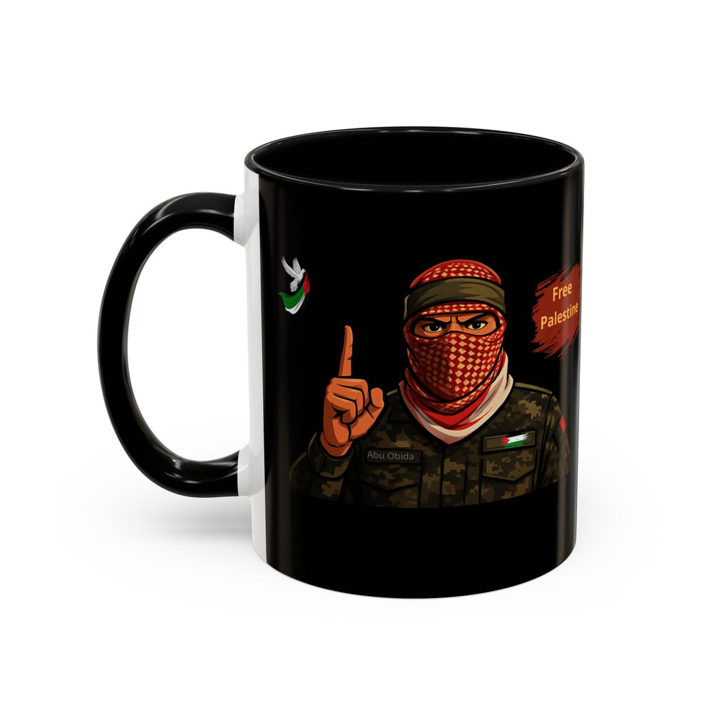 Free Palestine Illustration Mug | Accent Coffee Mug