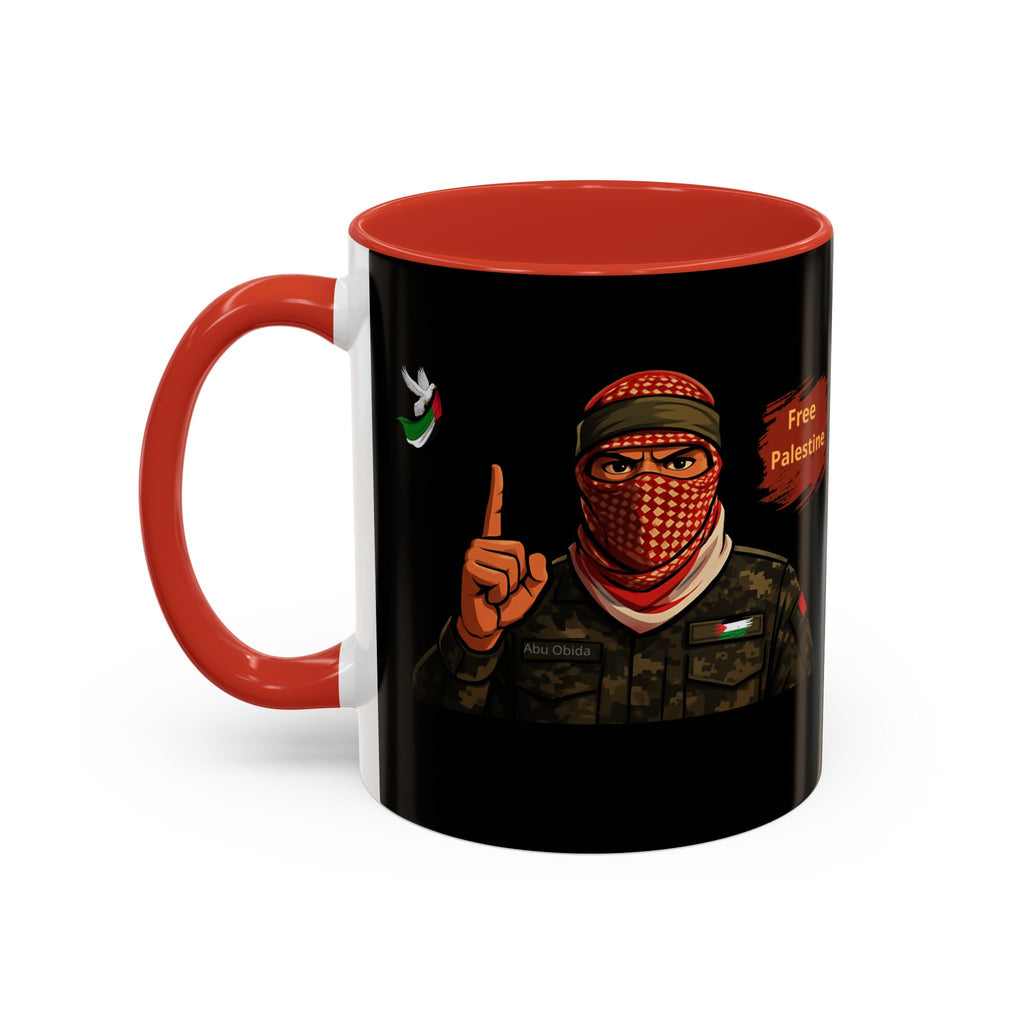 Free Palestine Illustration Mug | Accent Coffee Mug