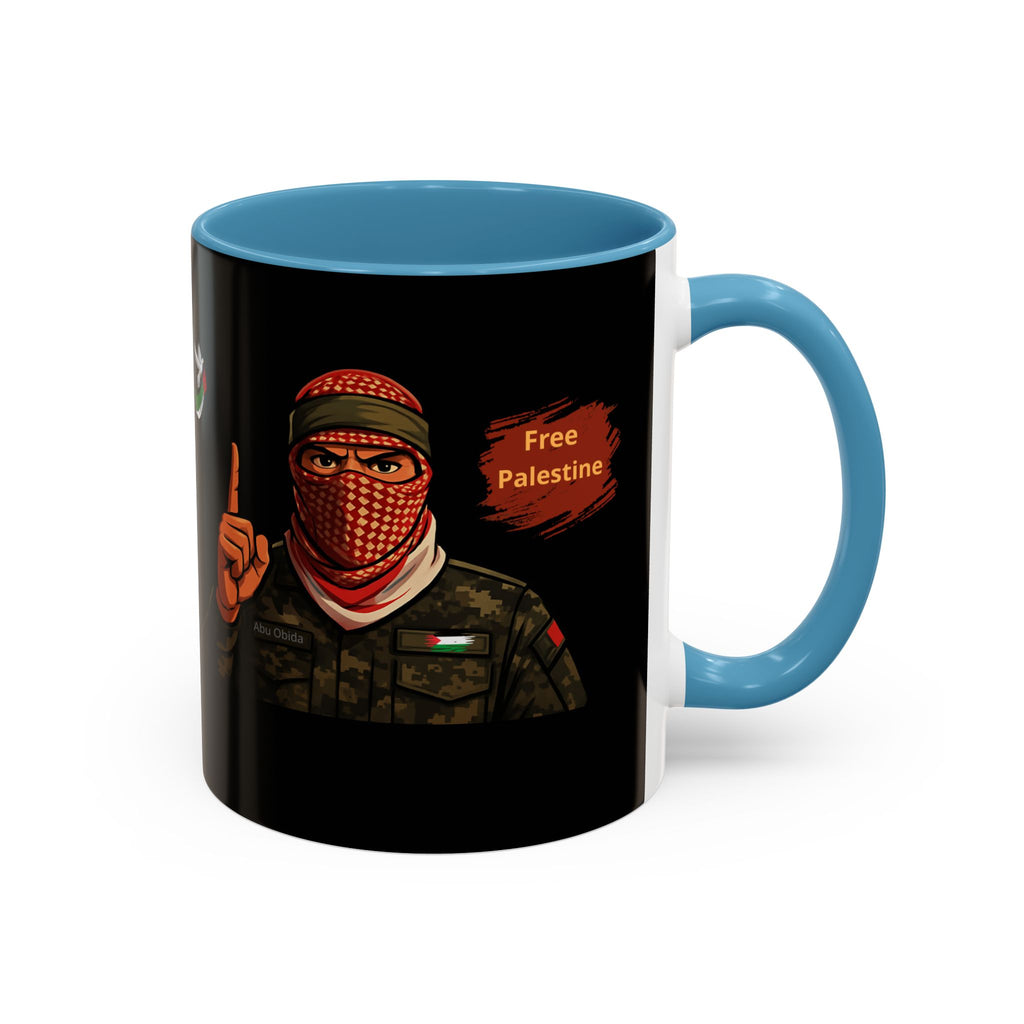 Free Palestine Illustration Mug | Accent Coffee Mug