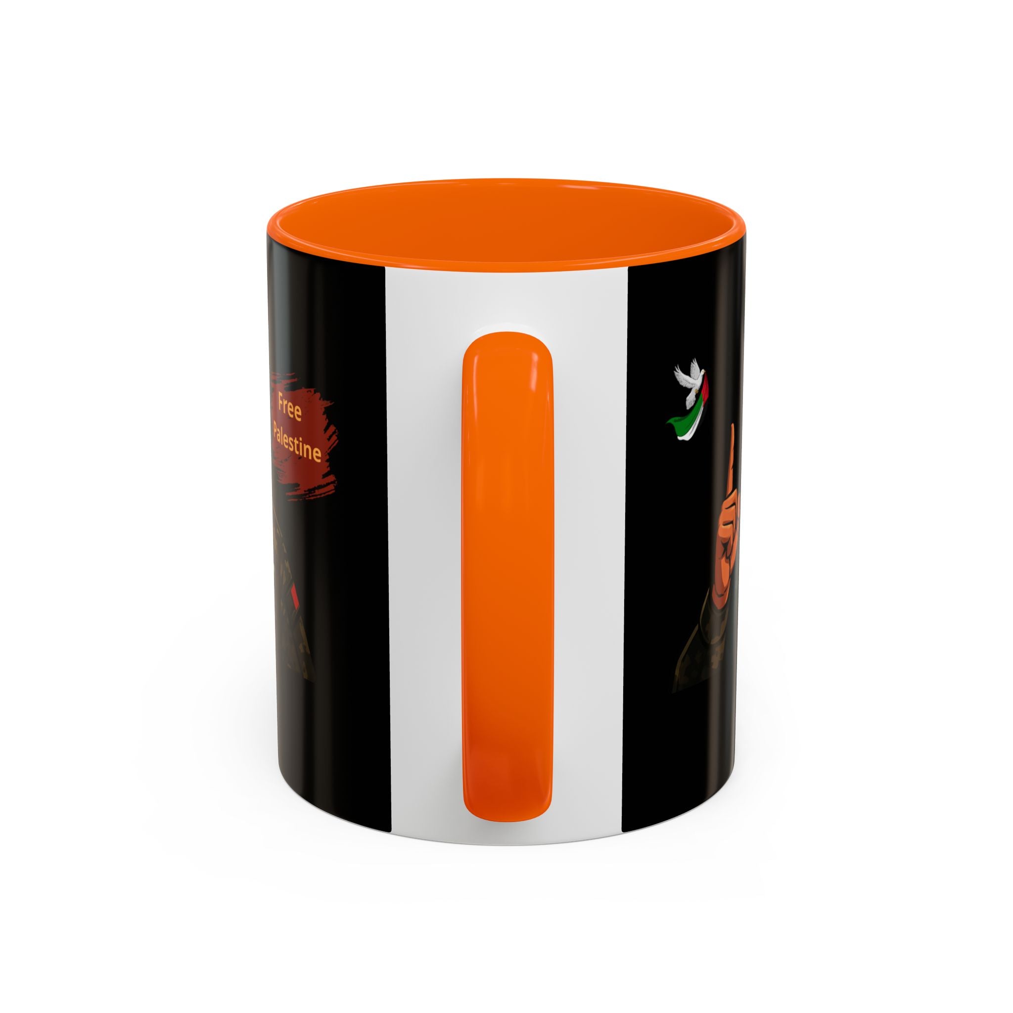 Free Palestine Illustration Mug | Accent Coffee Mug