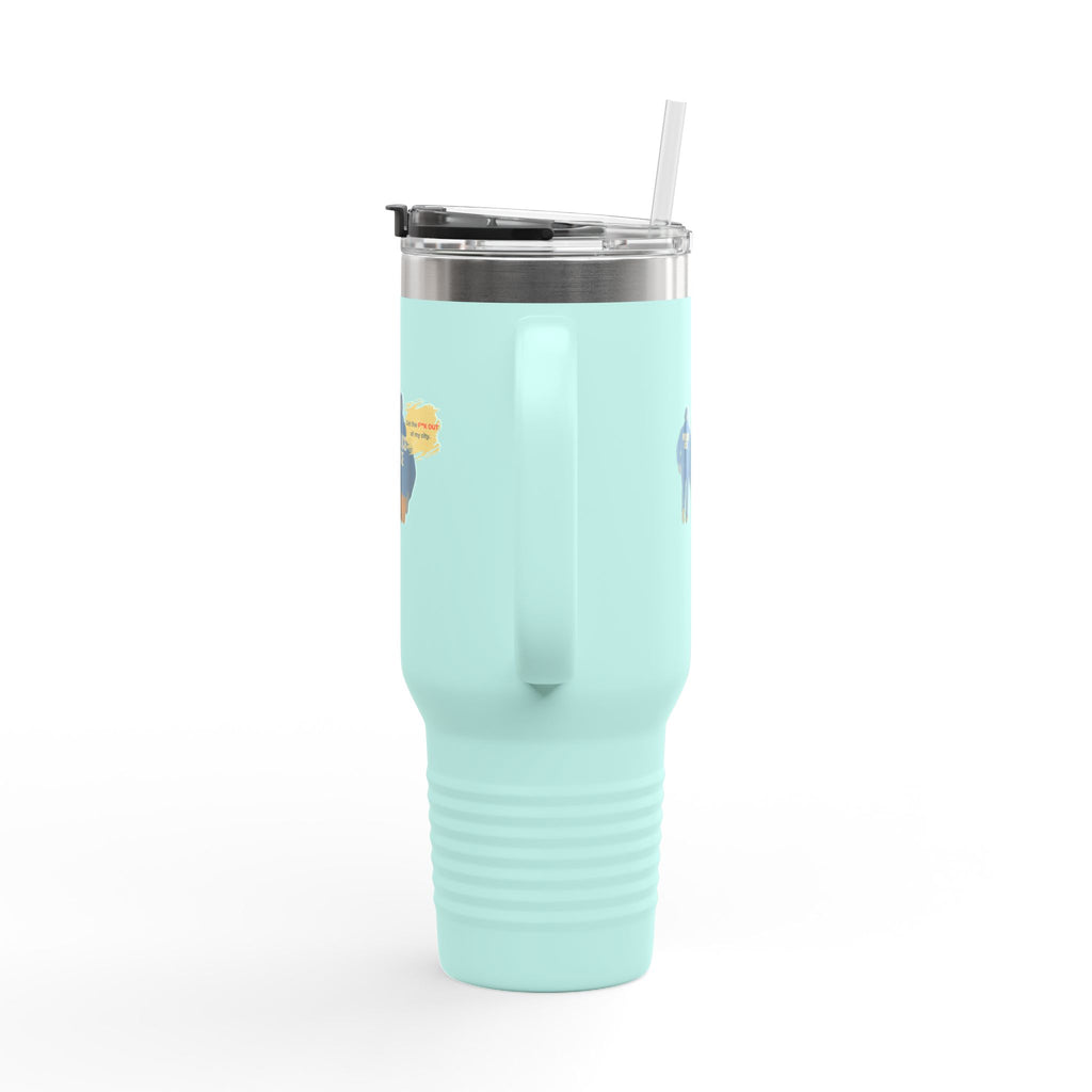 40oz Insulated Travel Mug – Police ICE Shield Graphic