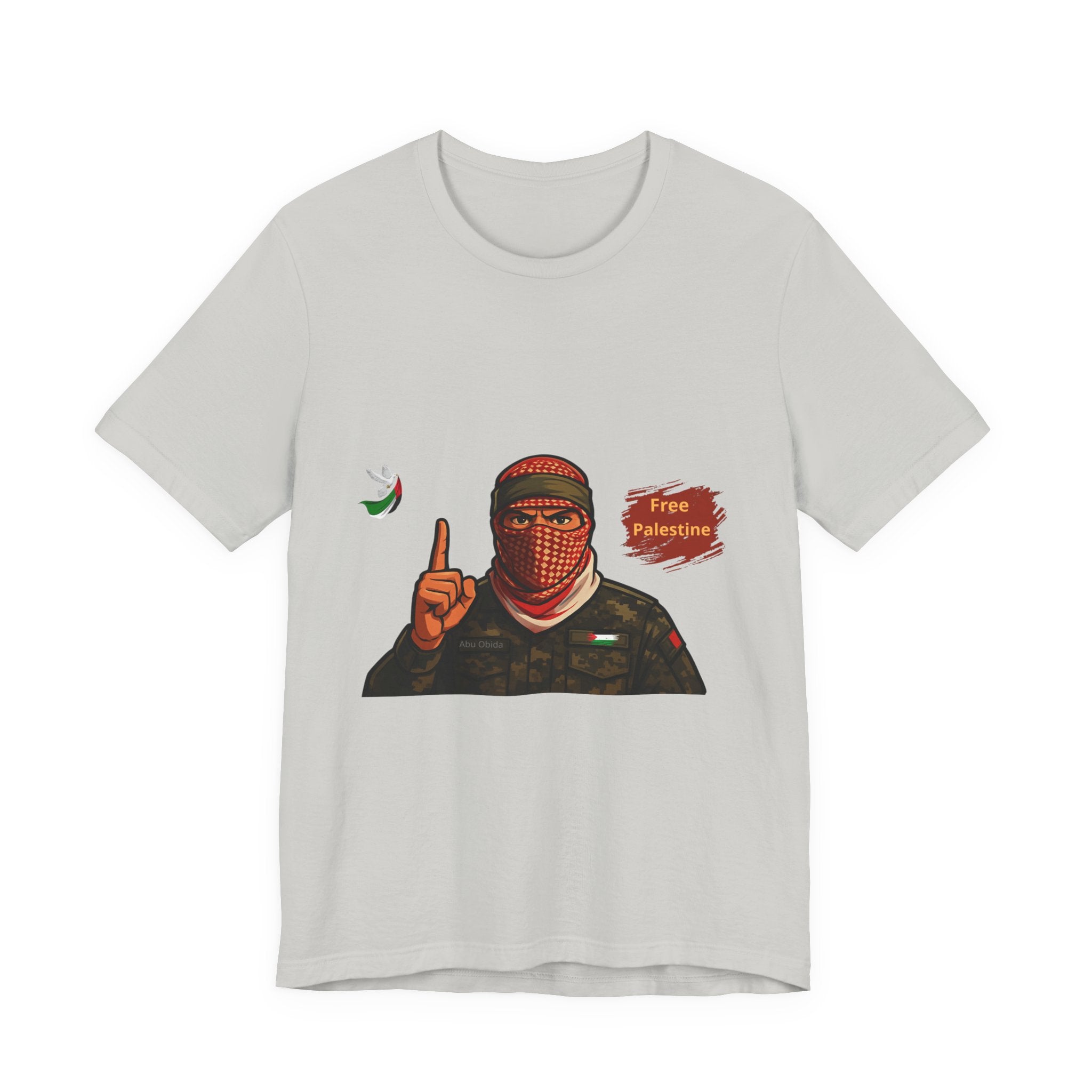 Free Palestine Illustration T-Shirt | Keffiyeh Soldier Graphic Tee
