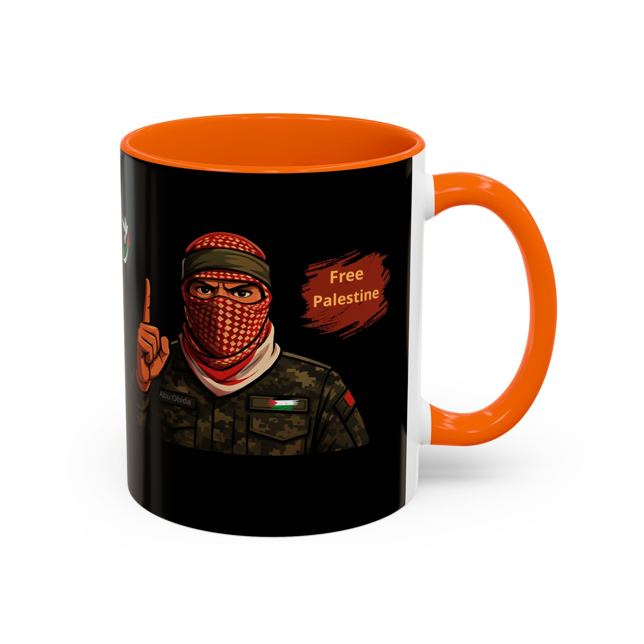 Free Palestine Illustration Mug | Accent Coffee Mug