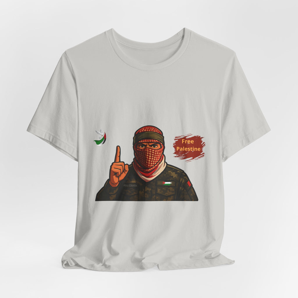 Free Palestine Illustration T-Shirt | Keffiyeh Soldier Graphic Tee