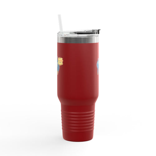 40oz Insulated Travel Mug – Police ICE Shield Graphic